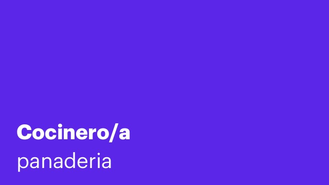 Cocinero/a