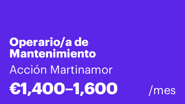 Operario/a de Mantenimiento