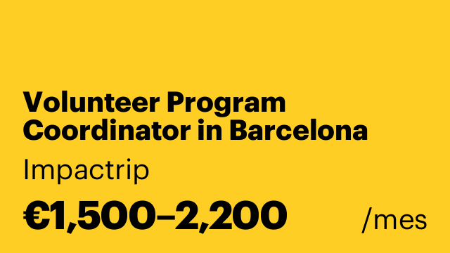 Volunteer Program Coordinator in Barcelona