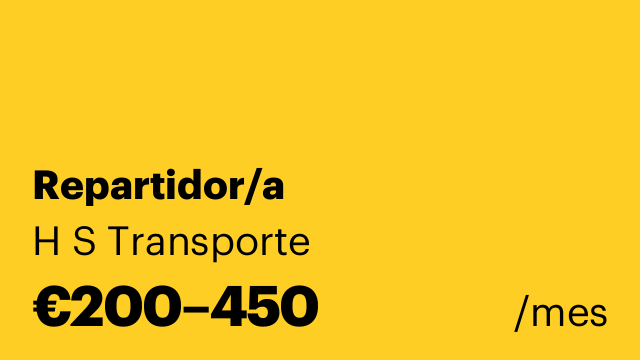 Repartidor/a