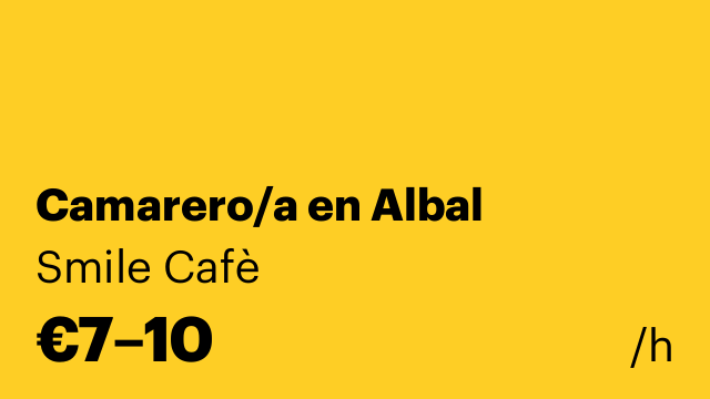 Camarero/a en Albal