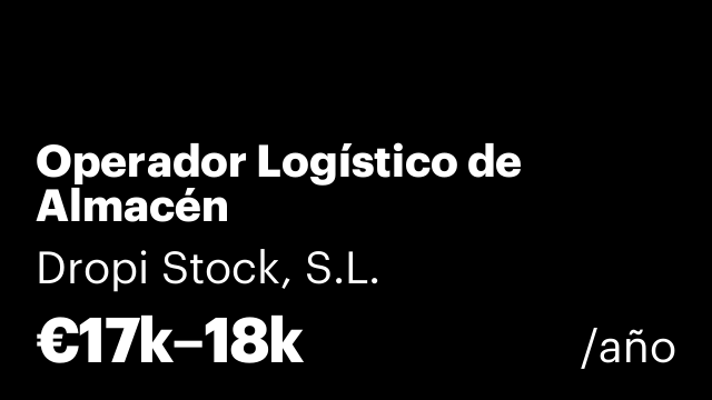 Operador Logístico de Almacén