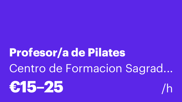 Profesor/a de Pilates