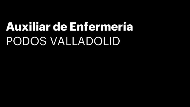 Auxiliar de Enfermería
