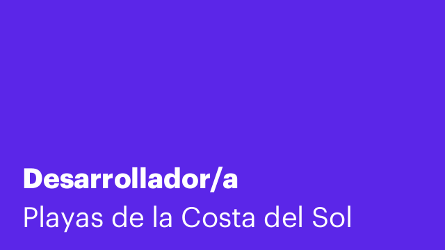 Desarrollador/a