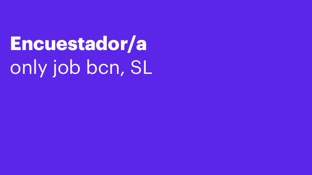 Encuestador/a