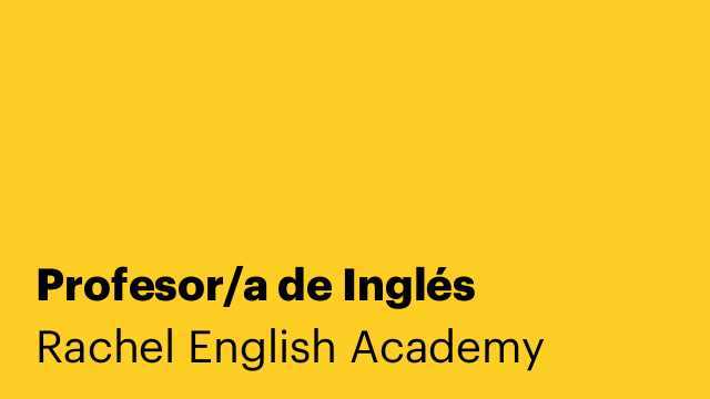 Profesor/a de Inglés