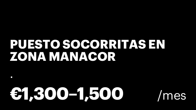 PUESTO SOCORRITAS EN ZONA MANACOR