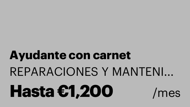 Ayudante con carnet