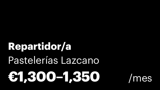 Repartidor/a