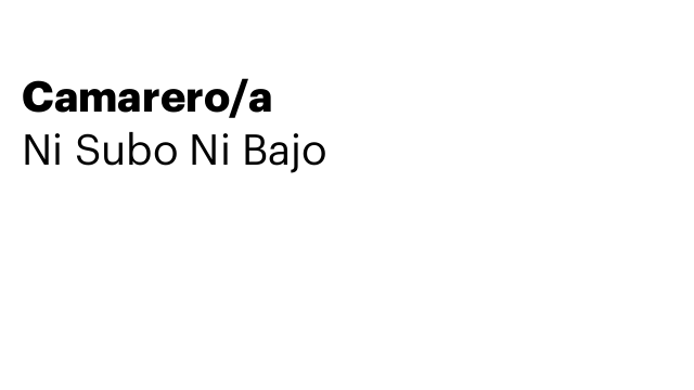 Camarero/a