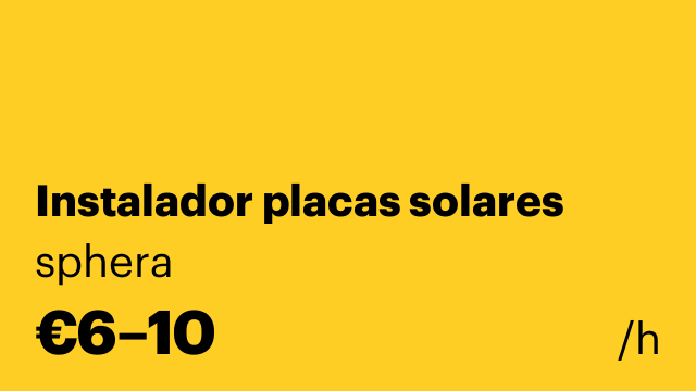 Instalador placas solares