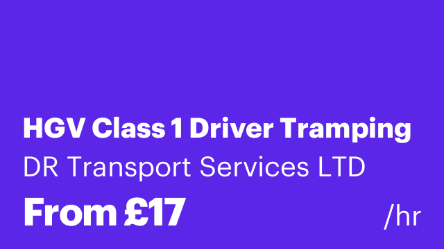 HGV Class 1 Driver Tramping