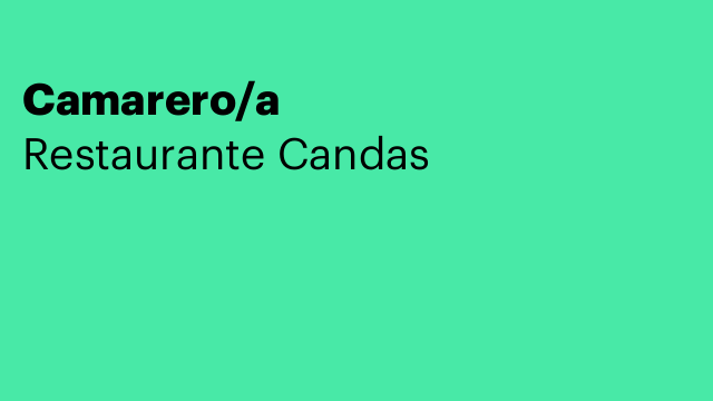 Camarero/a