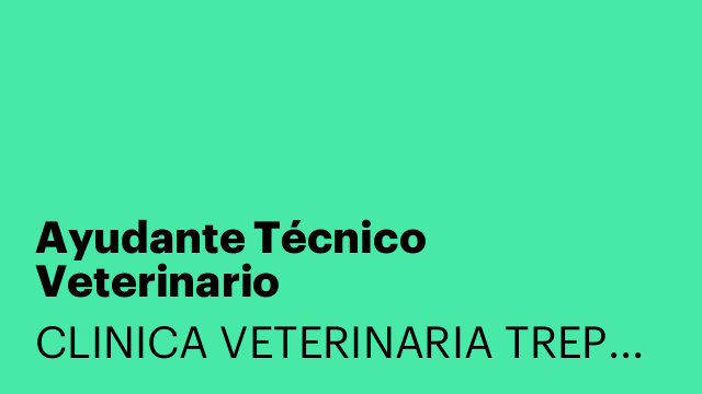 Ayudante Técnico Veterinario