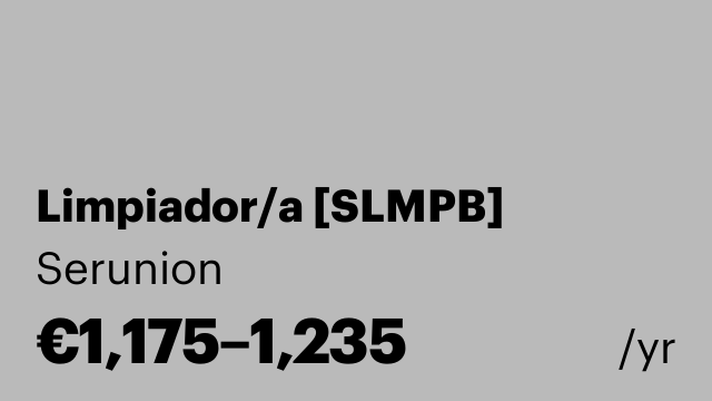 Limpiador/a [SLMPB]