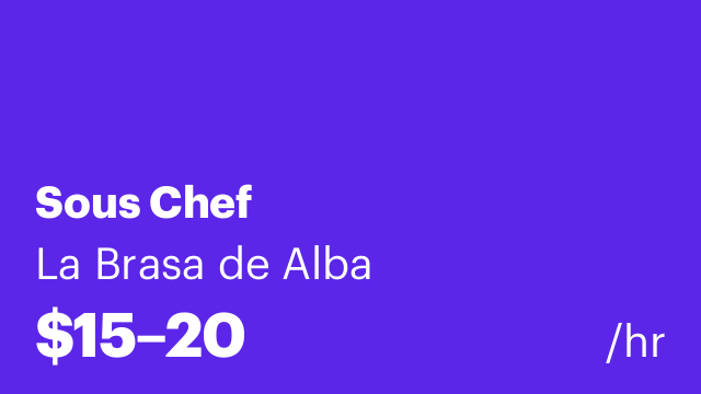 Sous Chef