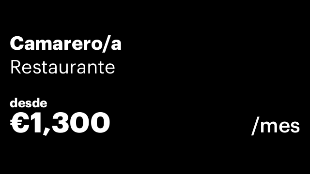 Camarero/a