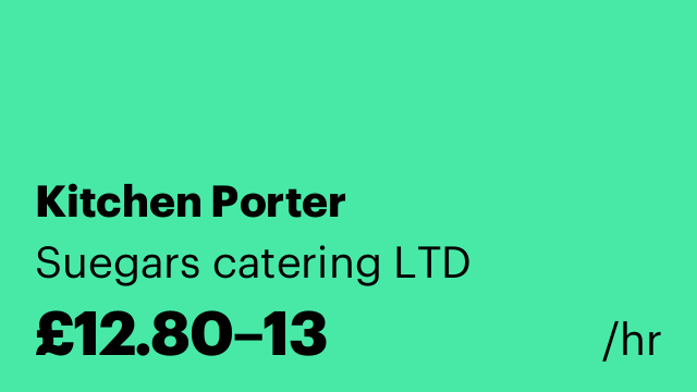 Kitchen Porter