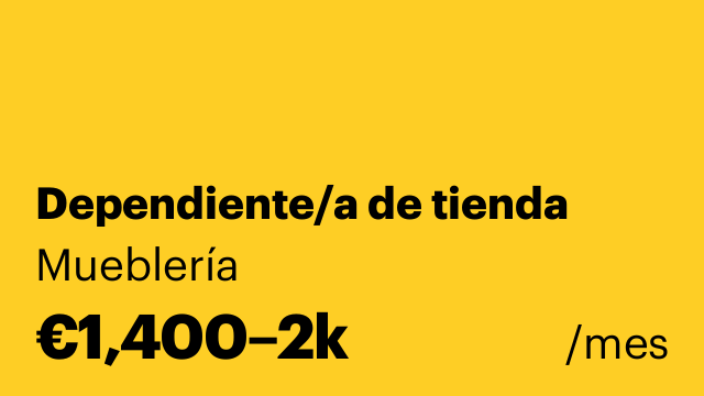Dependiente/a de tienda