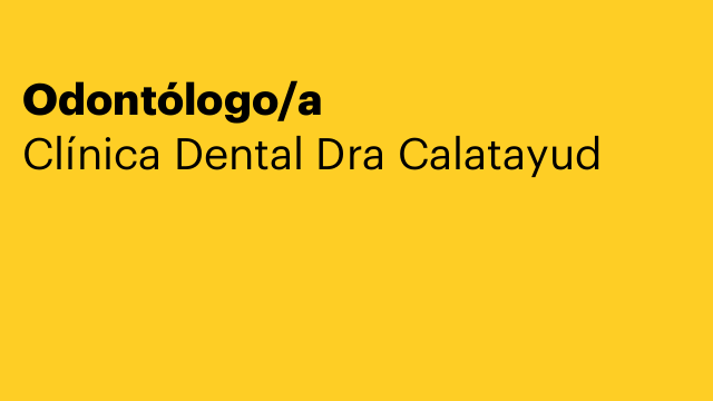 Odontólogo/a