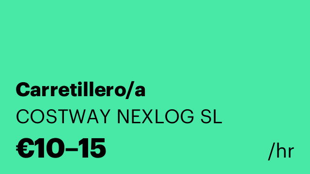 Carretillero/a