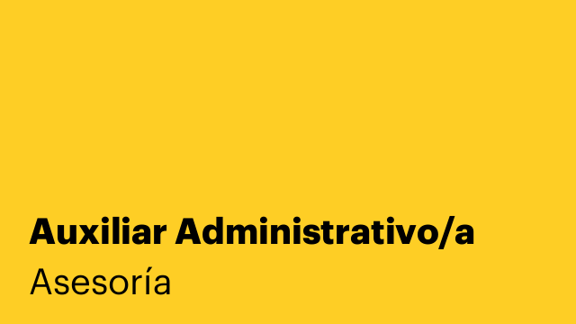 Auxiliar Administrativo/a