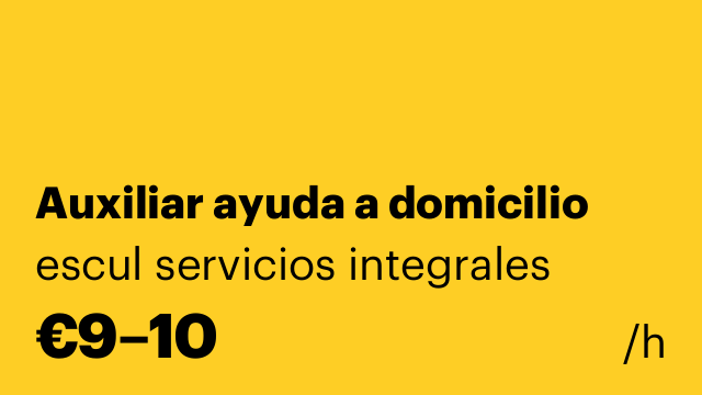 Auxiliar ayuda a domicilio