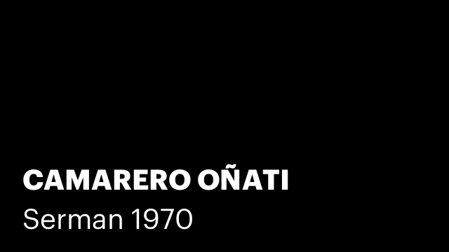 CAMARERO OÑATI
