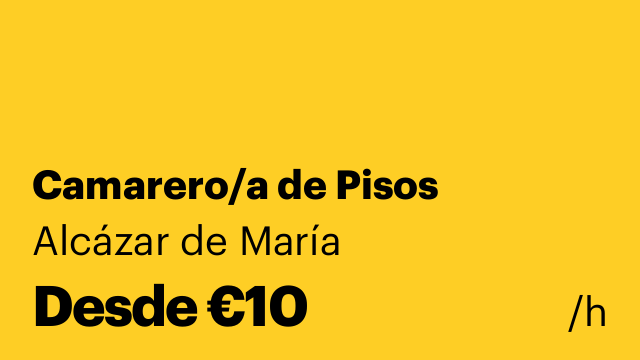 Camarero/a de Pisos
