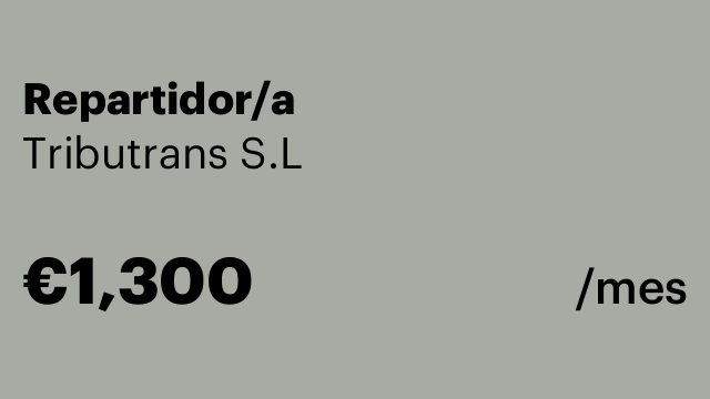 Repartidor/a