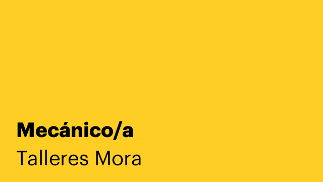 Mecánico/a