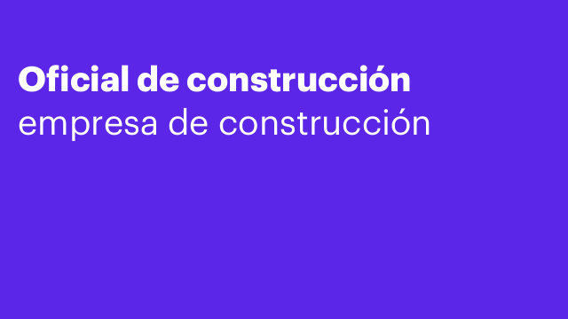 Oficial de construcción