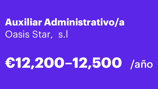 Auxiliar Administrativo/a