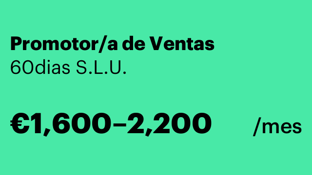 Promotor/a de Ventas