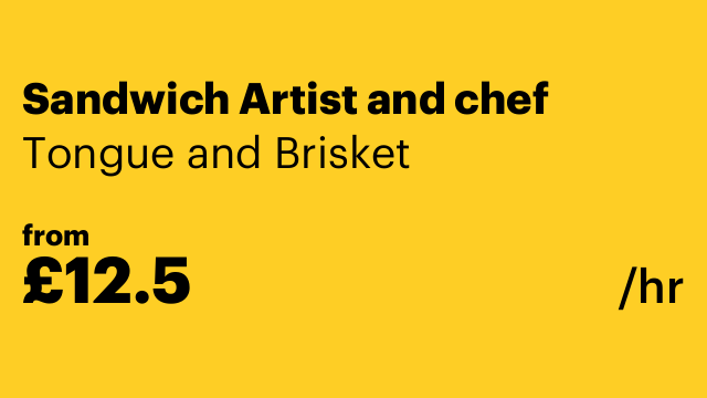 Sandwich Artist and chef