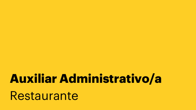 Auxiliar Administrativo/a