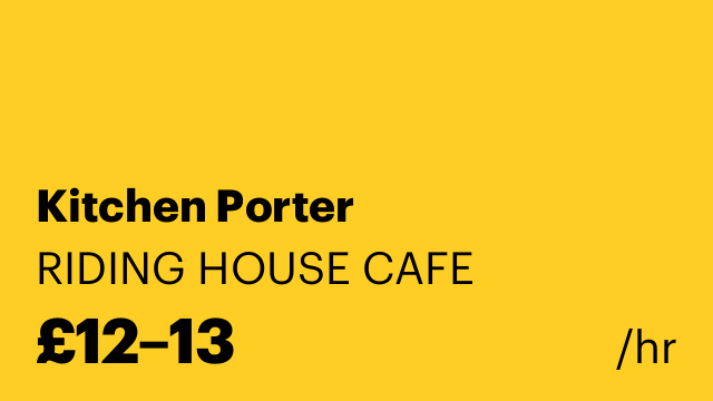 Kitchen Porter