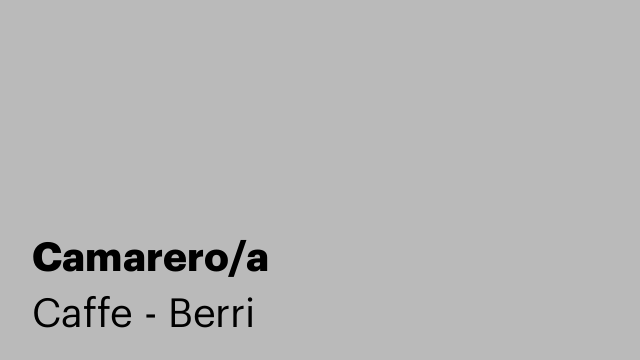 Camarero/a