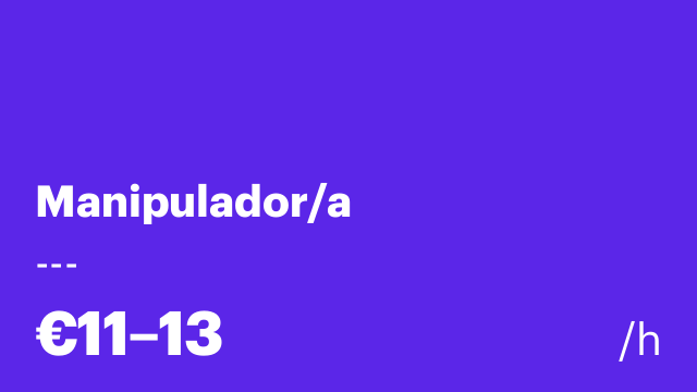 Manipulador/a