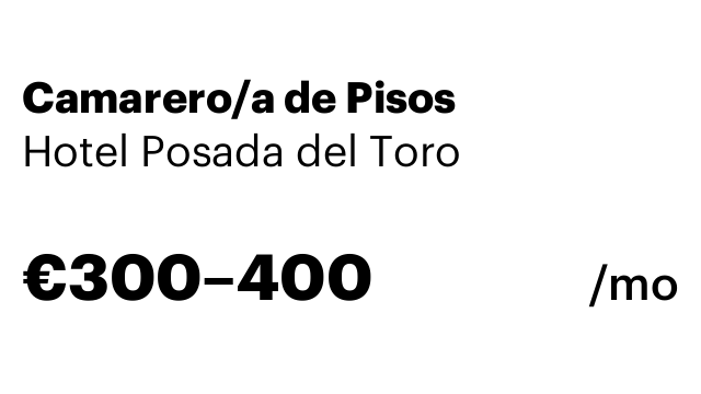 Camarero/a de Pisos