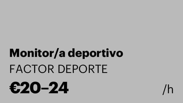 Monitor/a deportivo