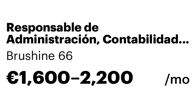 Responsable de Administración, Contabilidad y Gestión Integral
