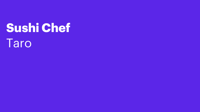 Sushi Chef