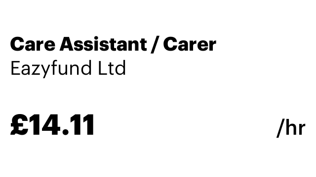 Care Assistant / Carer