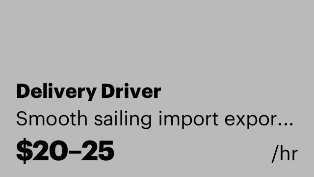 Delivery Driver
