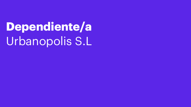 Dependiente/a