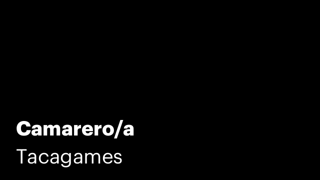 Camarero/a