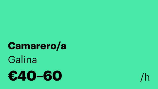 Camarero/a