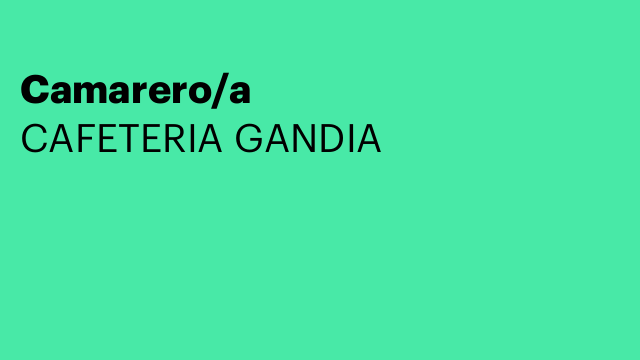 Camarero/a